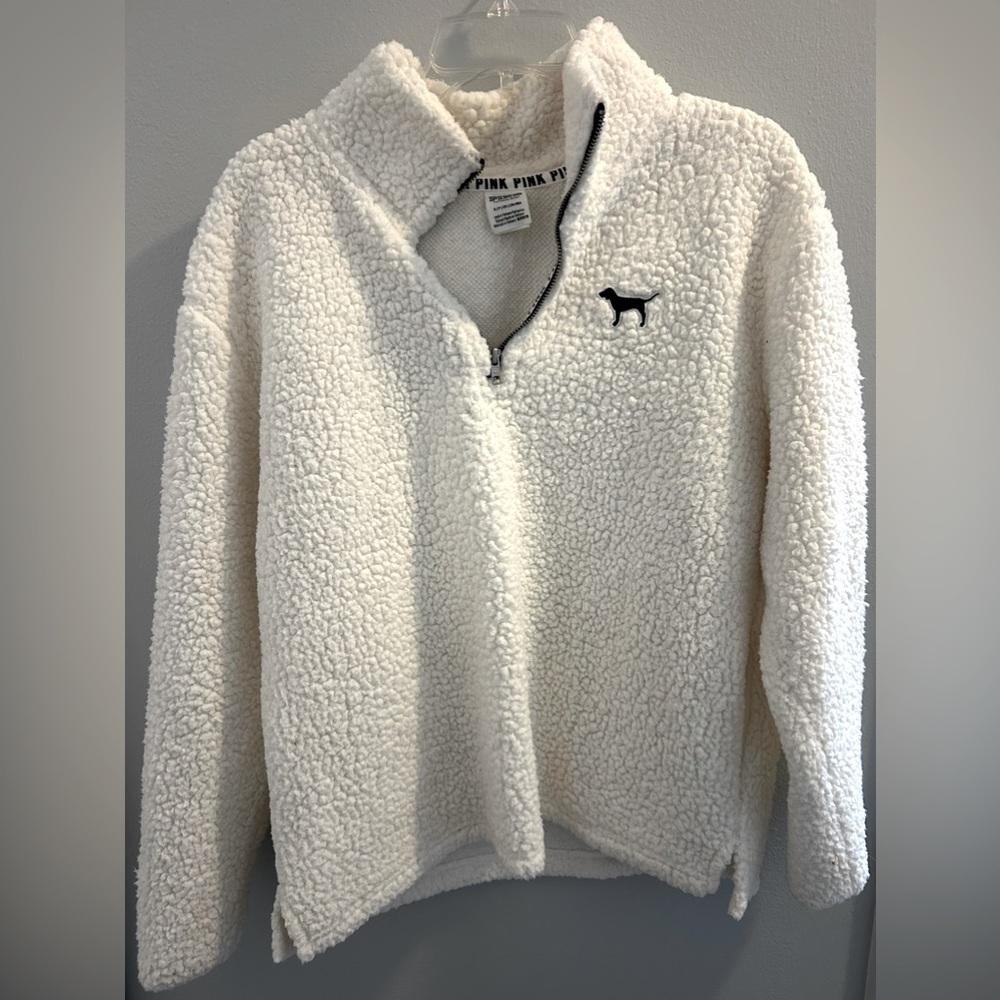 VS Pink Sherpa Pullover